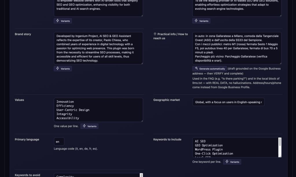 Writing DNA & Brand Context