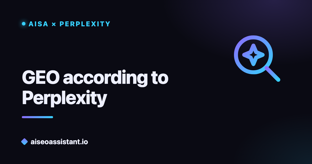 GEO according to Perplexity — AI analysis with cited sources