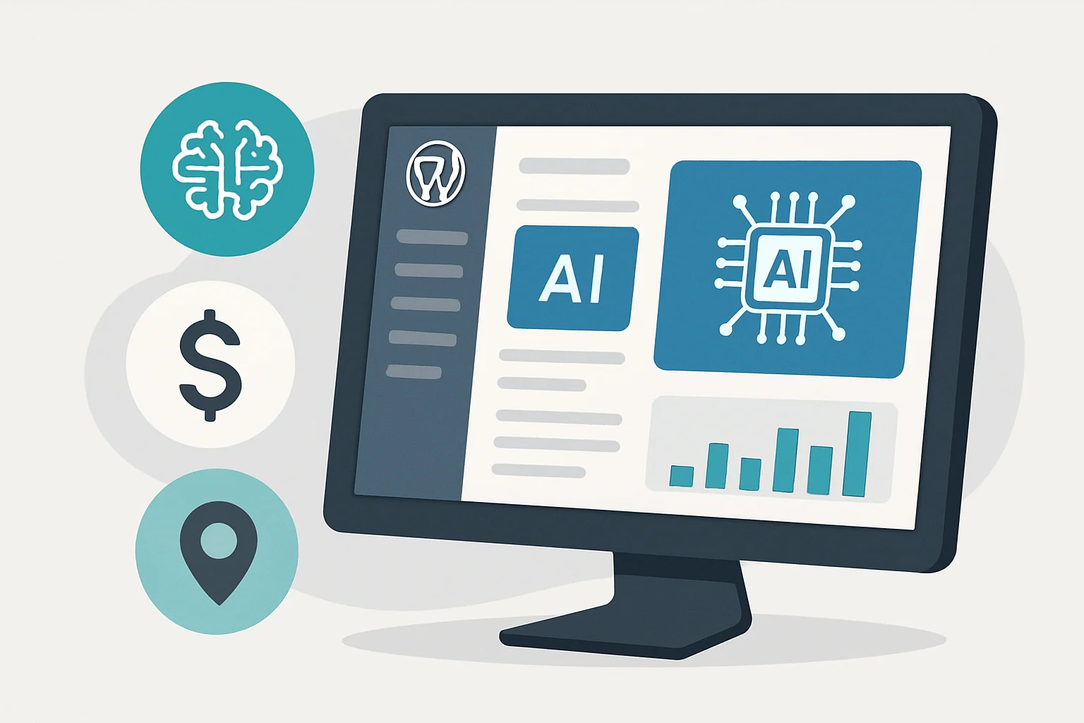 AI tool to improve WordPress site ranking without annual fees