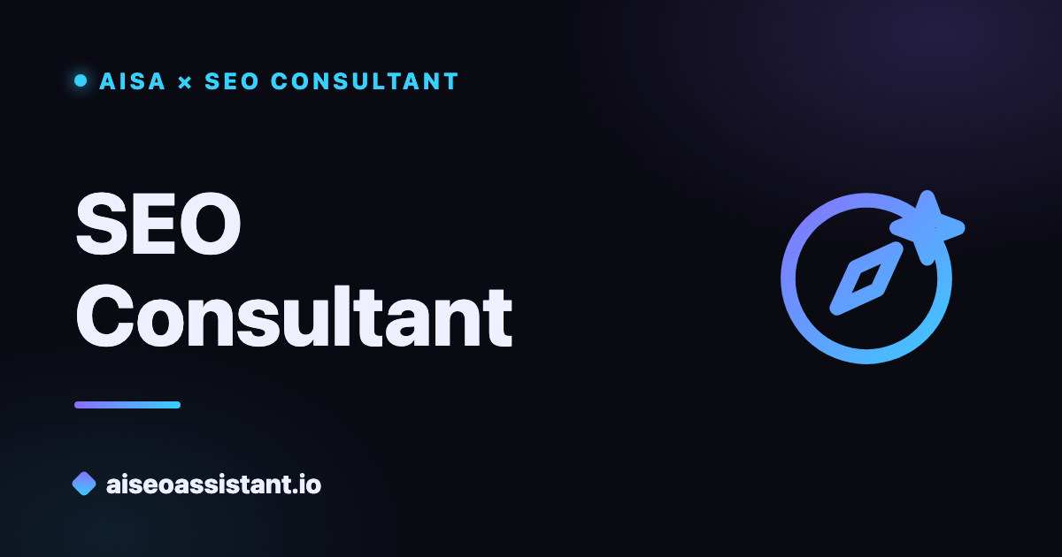SEO Consultant — the AISA AI that tells you what to create to get found