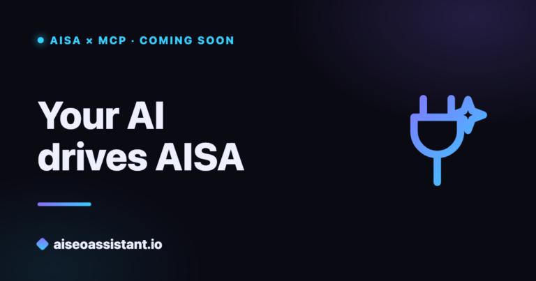 AISA and MCP: your AI drives the SEO plugin — preview on aiseoassistant.io