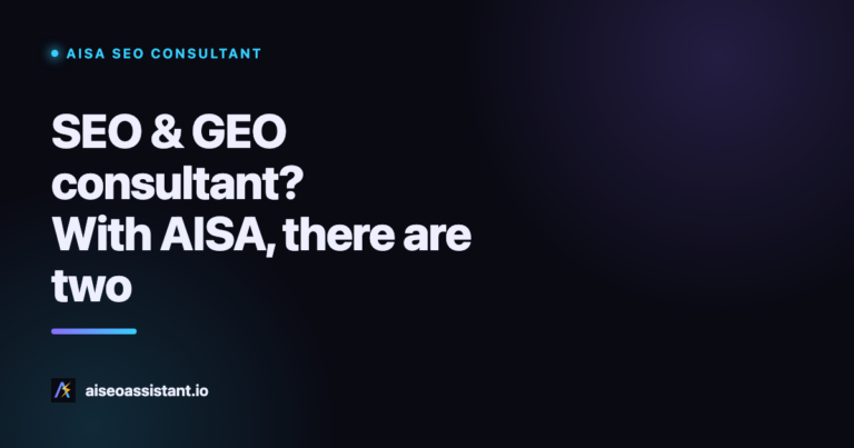AISA SEO Consultant for SEO and GEO consultants