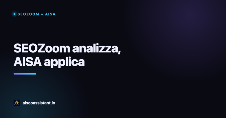 SEOZoom e AISA insieme con Claude: come collegarli